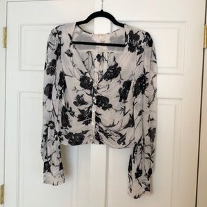 Free People - long sleeved, buttoned top